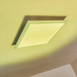 Hofstein Voisines Deckenpanel LED Weiß, 1-flammig, Fernbedienung, Farbwechsler -Smart Home Innenleuchten Verkäufe voisines deckenpanel h3267790 18