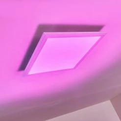 Hofstein Voisines Deckenpanel LED Weiß, 1-flammig, Fernbedienung, Farbwechsler -Smart Home Innenleuchten Verkäufe voisines deckenpanel h3267790 22