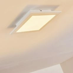 Hofstein Voisines Deckenpanel LED Wei&szlig;, 1-flammig, Fernbedienung, Farbwechsler -Smart Home Innenleuchten Verkäufe voisines deckenpanel h3306154 do1 12