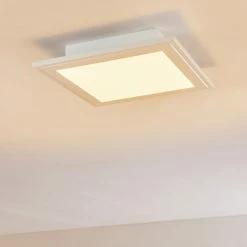 Hofstein Voisines Deckenpanel LED Wei&szlig;, 1-flammig, Fernbedienung, Farbwechsler -Smart Home Innenleuchten Verkäufe voisines deckenpanel h3306154 do1 2