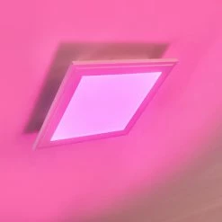 Hofstein Voisines Deckenpanel LED Wei&szlig;, 1-flammig, Fernbedienung, Farbwechsler -Smart Home Innenleuchten Verkäufe voisines deckenpanel h3306154 do1 20