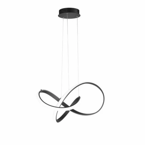 Wofi Leuchten WOFI INDIGO Pendelleuchte LED Schwarz, 1-flammig, Fernbedienung -Smart Home Innenleuchten Verkäufe wofi indigo pendelleuchte 6134 01 10 9wiz 0